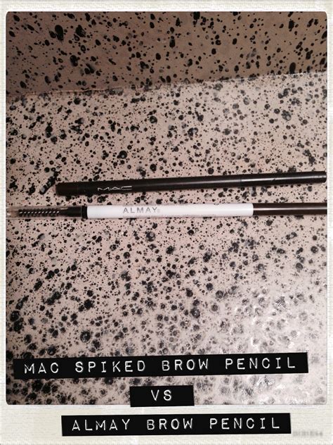 M·a·c Spiked Eyebrow Pencil Vs Almay Brow Defining Pencil