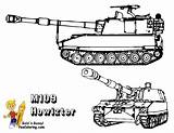 Coloring Army Military Tank sketch template
