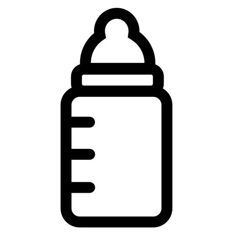 black  white baby clipart clipart  bottle drawing baby