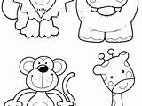 Coloring Pages Cartoon Animals Zoo Jungle Color Getcolorings Anima Getdrawings sketch template