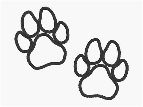 transparent paw print outline png small paw print outline png