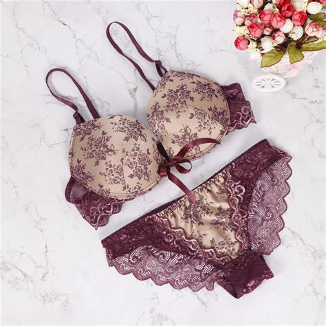 2018 new brand bc big cup sexy bra set lace push up women underwear