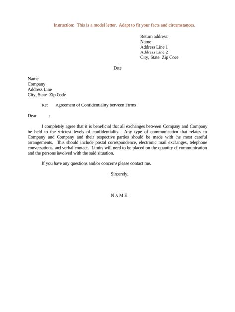 sample letter agreement  template pdffiller