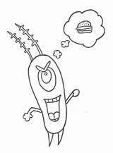 Coloring Spongebob Plankton Pages Printable Cartoon Drawing Popular Squidward Getdrawings Coloringhome Gangster Template sketch template