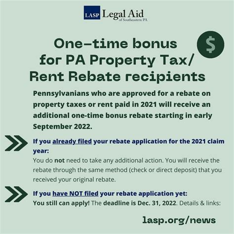 pa property taxrent rebate apply   legal aid