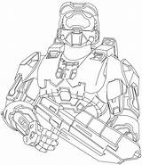 Halo Coloring Pages Mc Outline Reach Getcolorings Printable Deviantart Getdrawings sketch template