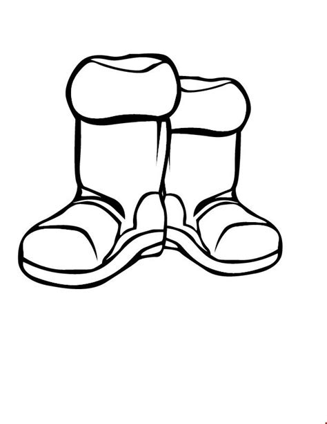 winter boots coloring page coloring pages  coloring pages