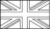 Reino Unido Bandeira Pintar Bandeiras Bunting Wecoloringpage Colorpages Divyajanani sketch template