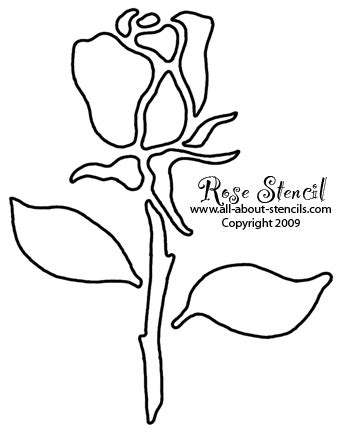 images   printable rose stencils  printable rose