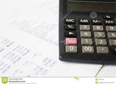 de hulp van de calculator stock foto image  rekenmachine
