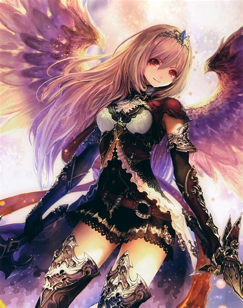 Wallpaper Illustration Anime Girls Wings Angel