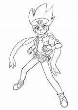 Beyblade Coloring Pages Gingka Anime Kids Printable Metal Colouring Pokemon Color Visit sketch template