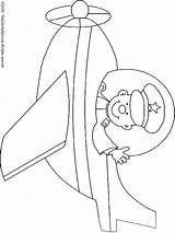 Pilot Coloring Pages Kids Colouring sketch template