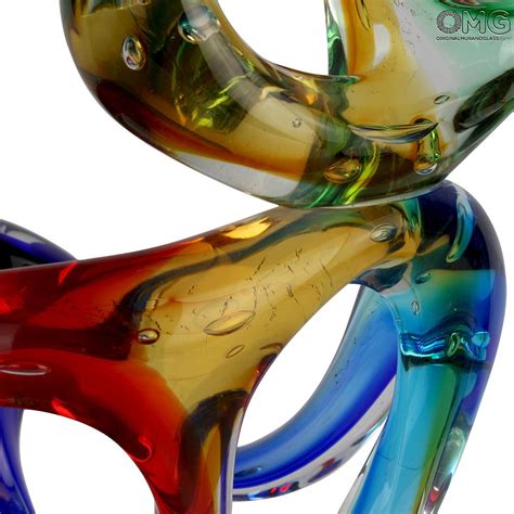 Material Gold Abstract Murano Glass Sculpture
