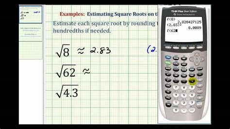 estimating square roots   calculator youtube