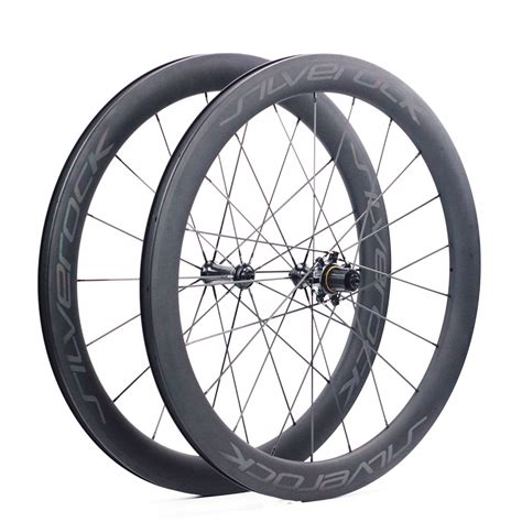 buy silverock carbon  road bike wheelset rim caliper brake bearing hubs