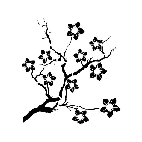 printable cherry blossom tree template