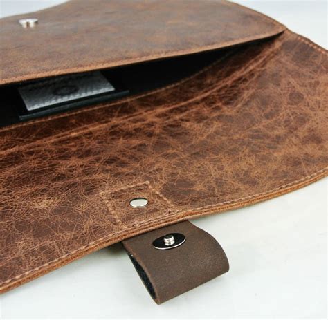 personalised brown leather macbook air case  freeload accessories notonthehighstreetcom
