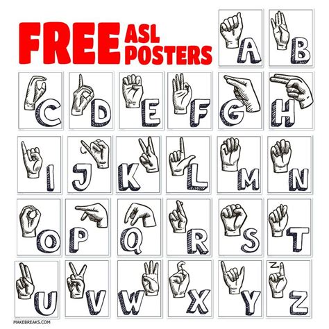 printable sign language alphabet