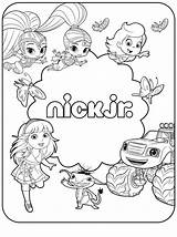 Nick Jr Coloring Pages Nickelodeon Drawing Print Shine Shimmer Games Printable Patrol Paw Color Getdrawings Getcolorings Exclusive Davemelillo sketch template