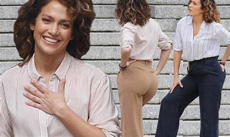 Jennifer Lopez Shows Off Her Famous Derriere While Filming Shades Of