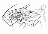 Car Interior Sketch Drawing Dashboard Getdrawings Deviantart sketch template