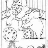 Circus Coloring Trapeze Pages Artists Elephant Hellokids sketch template