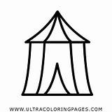 Circus Tent Coloring Pages Getcolorings sketch template