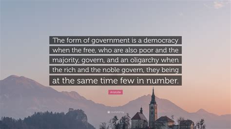 aristotle quote  form  government   democracy
