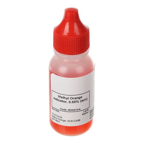 methyl orange indicator  wv ml aquaphoenix scientific