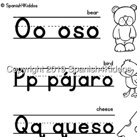 spanish alphabet writing practice workbook bw spanishkiddos