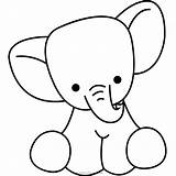 Elefante Elefant Colorare Disegni Coloring Sponsored sketch template