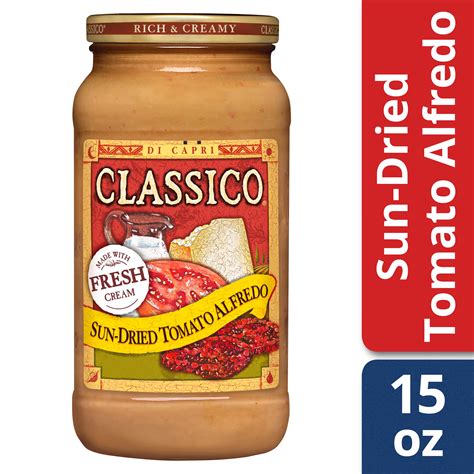 classico sun dried tomato alfredo pasta sauce  oz jar walmartcom