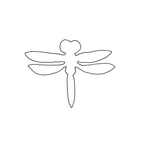 print   dragonfly stencil template threads