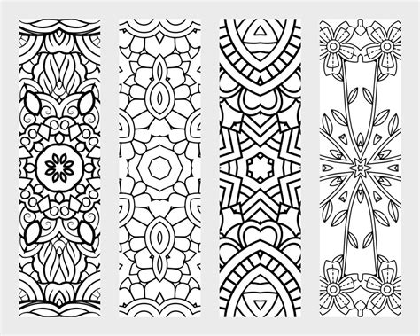 color bookmarks  printables printable templates