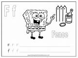 Spongebob Alphabet Worksheets Letter Uppercase Lowercase Letters Worksheet Coloring sketch template