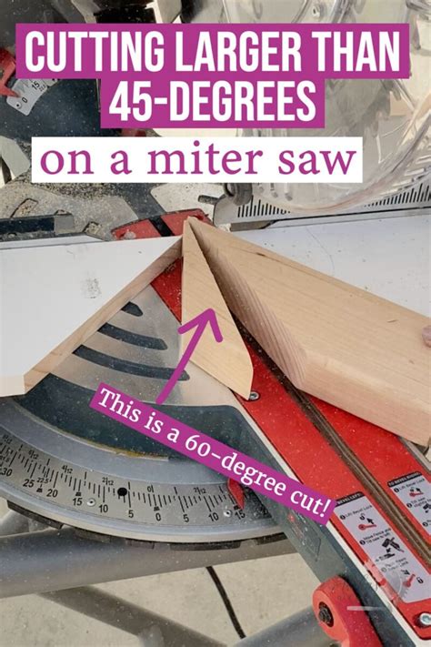 cut angles greater   degrees   miter  simple trick