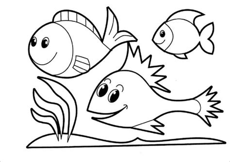 fish coloring page  preschool  svg file  cricut