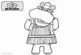 Hallie Mcstuffins Doc Coloring Pages Character Line Printable Color Kids sketch template