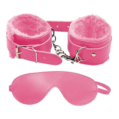 Handcuffs And Blindfold Furry Leather Toys Kit Sex Toys For Couples In