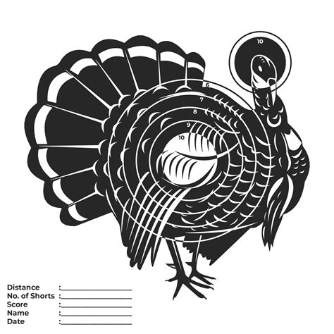 turkey head target printable