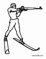 Biathlon sketch template