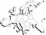 Europe Coloringhome Continent sketch template