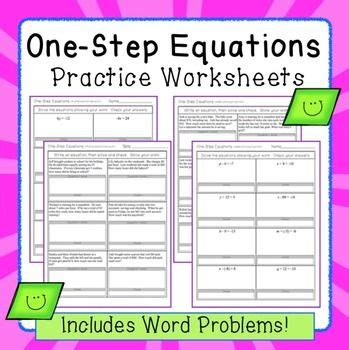 step equations worksheet  negatives kidsworksheetfun