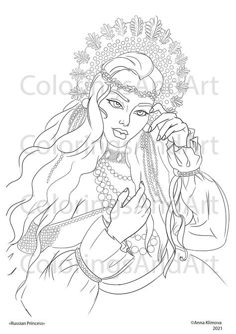 adult coloring pages princess  printable instant etsy