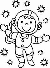 Astronaut Coloring Pages Kids Sheet Cartoon Printable Spaceman Coloringbay Getdrawings sketch template