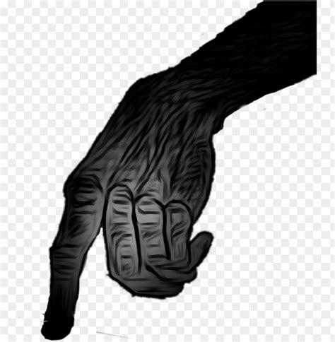 transparent creepy hand silhouette    stopping  magic pau