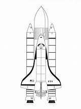 Shuttle Rockets Spaceship Spacex Astronaut sketch template