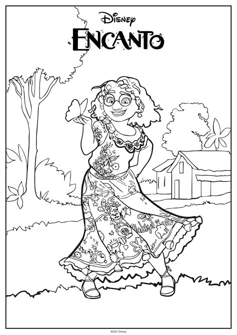 encanto characters coloring pages kinosvalka