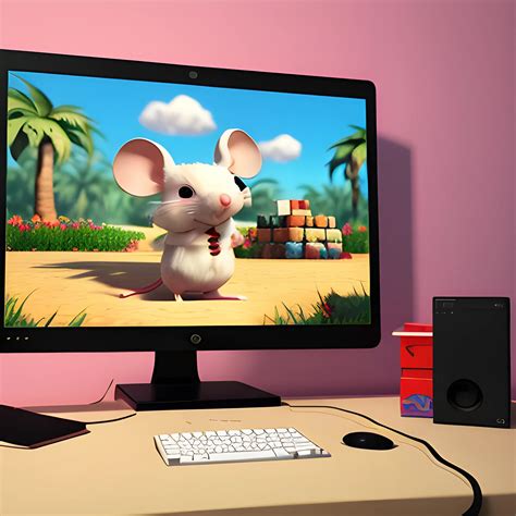 mouse playing gamesgamefi poster background image  arthubai